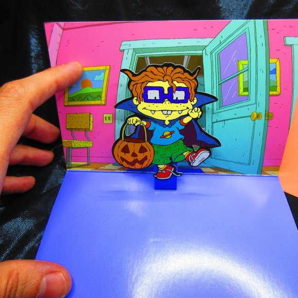 Nickelodeon Halloween Card Chuckie Rugrats With Envelope - Picture 2 of 4